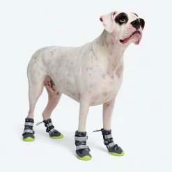 Dog Rainboots, Waterproof Dog Shoes - Grey Camo