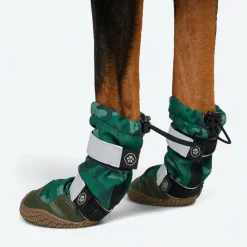 Dog Rainboots, Waterproof Dog Shoes - Green Camo