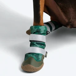 Dog Rainboots, Waterproof Dog Shoes - Green Camo