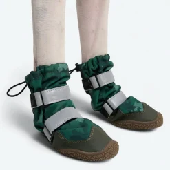 Dog Rainboots, Waterproof Dog Shoes - Green Camo