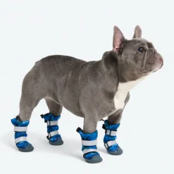 Dog Rainboots, Waterproof Dog Shoes - Blue Camo