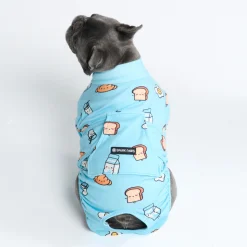 Dog Surgical Suit - Breakfast Blue