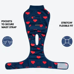 Dog Surgical Suit - Hearts