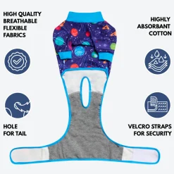 Dog Surgical Suit - Planets