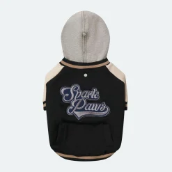 Dog Varsity Jacket - Black