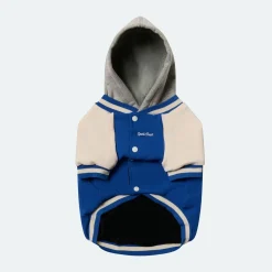 Dog Varsity Jacket - Blue