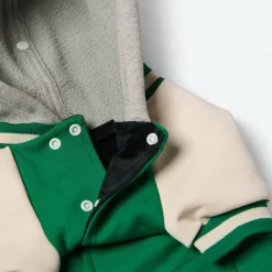 Dog Varsity Jacket - Green