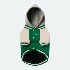 Dog Varsity Jacket - Green