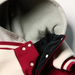 Dog Varsity Jacket - Red