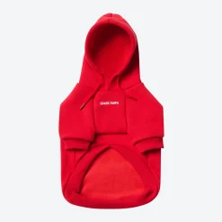 Essential Dog Hoodie - Crimson Red