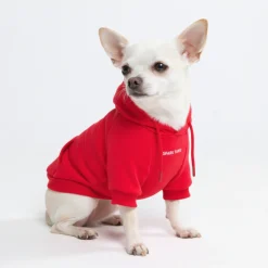 Essential Dog Hoodie - Crimson Red