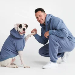 Essential Dog Hoodie - Slate Blue