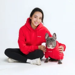 Essential Human Hoodie - Crimson Red