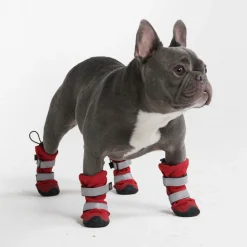 Flex Shell Waterproof Dog Boots - Red