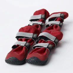 Flex Shell Waterproof Dog Boots - Red