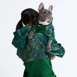Forest Camo Dog Hoodie