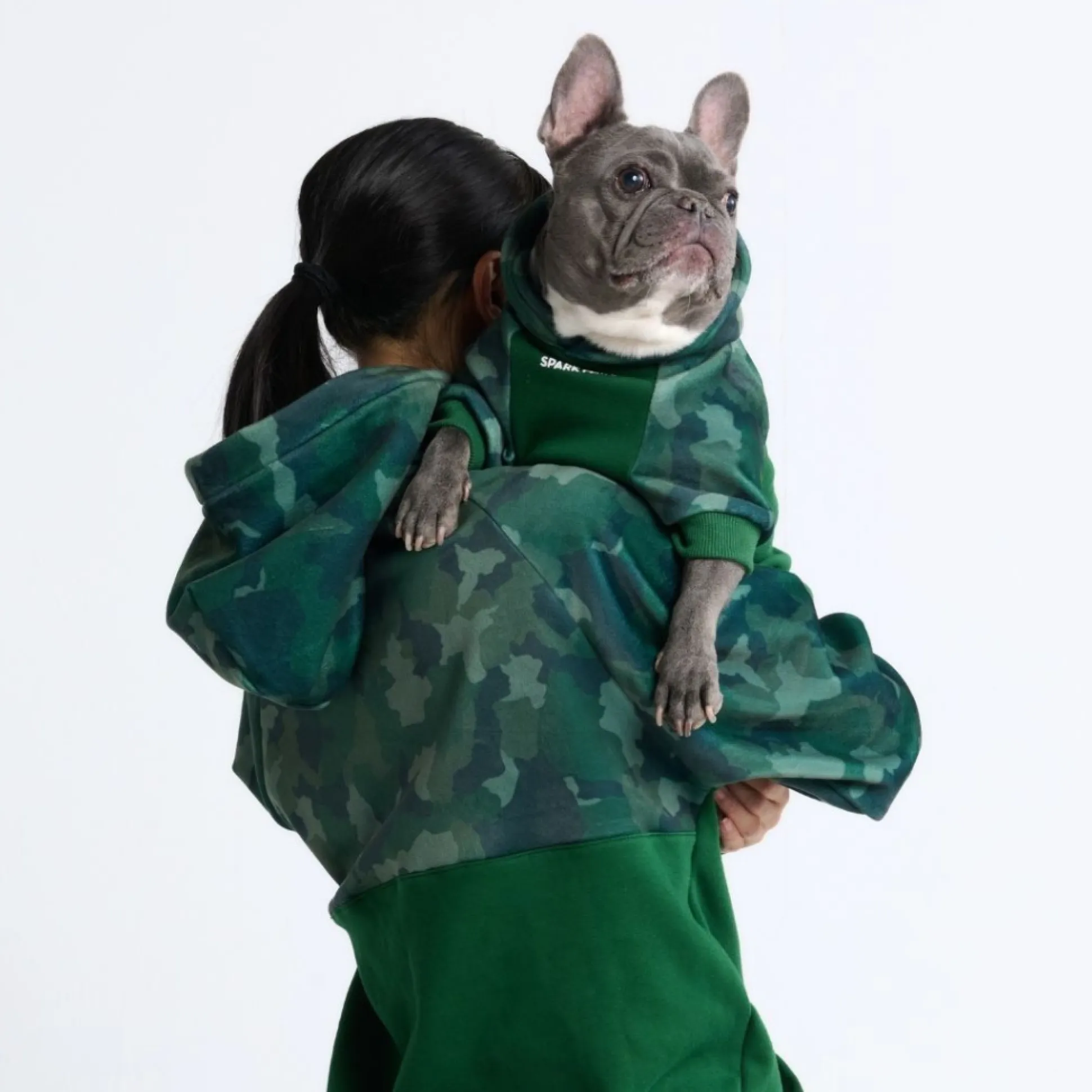 Forest Camo Dog Hoodie