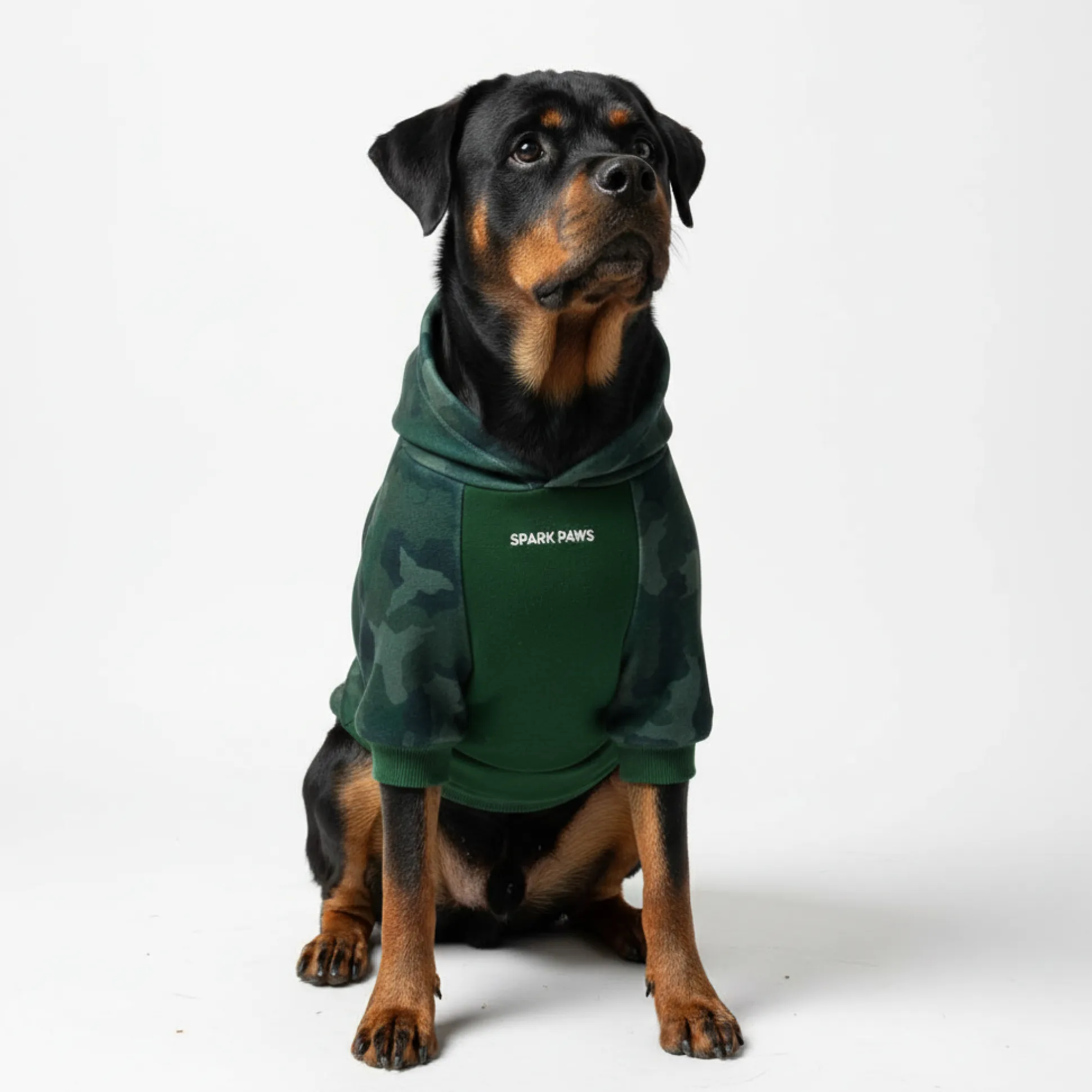 Forest Camo Dog Hoodie