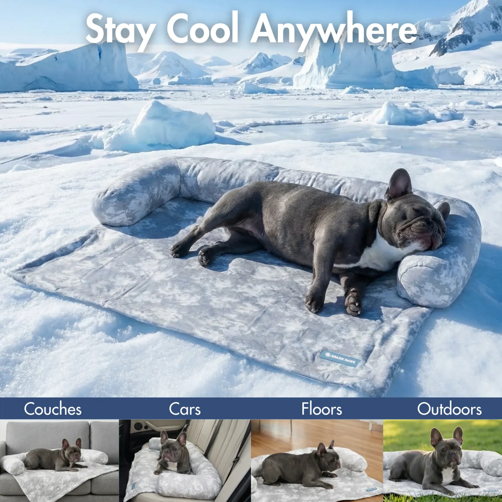 Frostcore™ Cooling Couch Cover Dog Bed