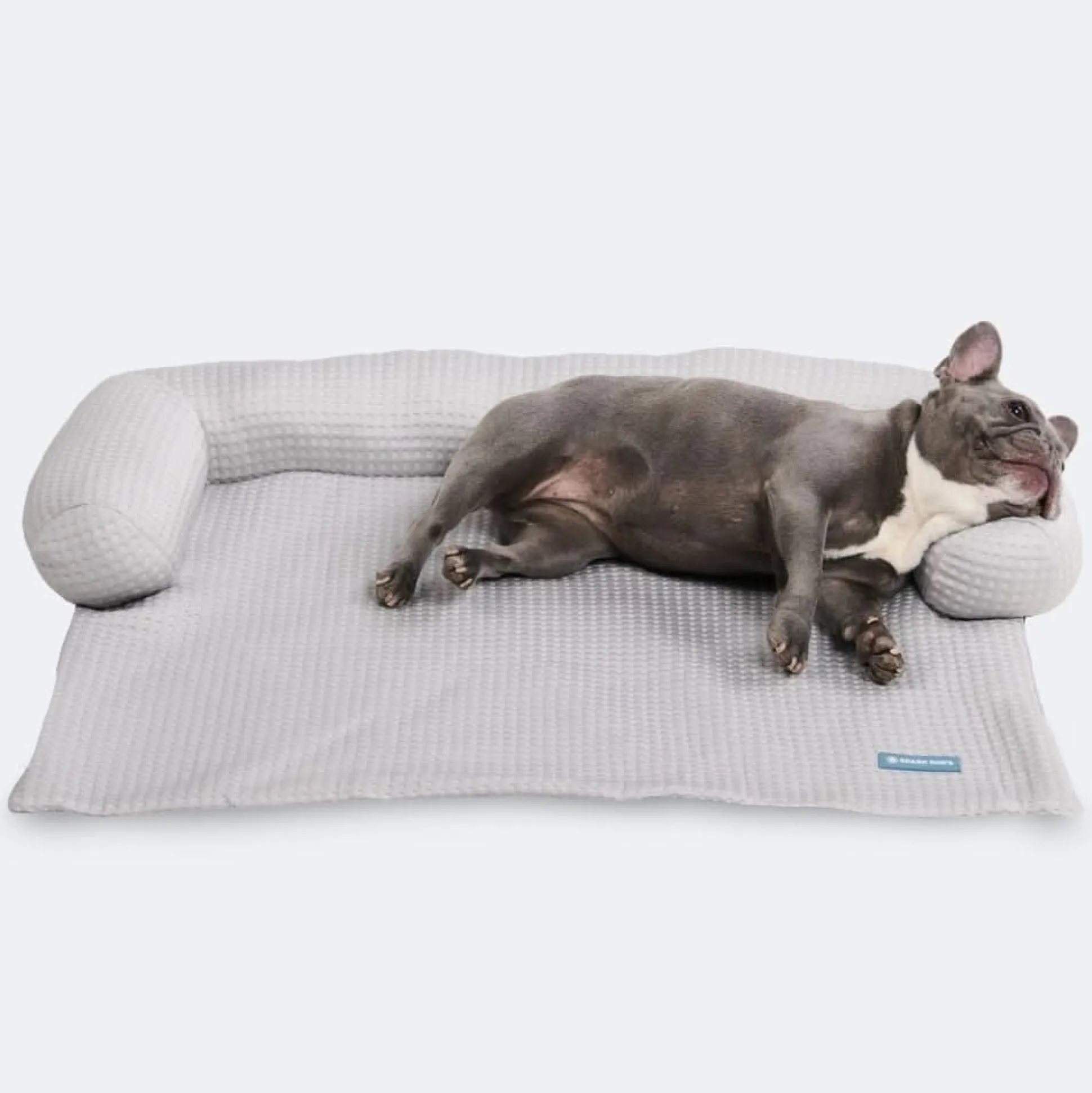 Frostcore™ Cooling Couch Cover Dog Bed - Waffle Grey