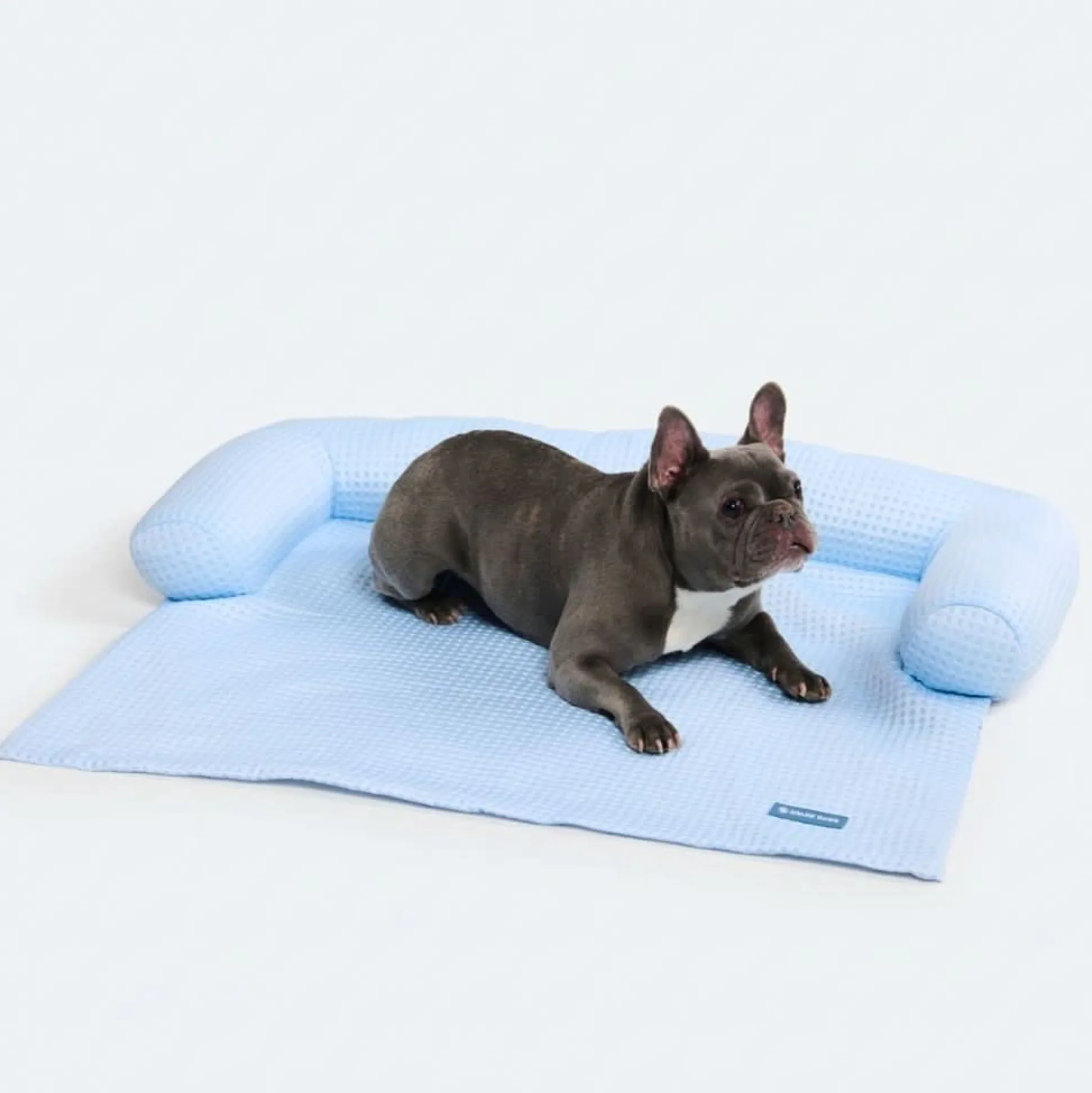 Frostcore™ Cooling Couch Cover Dog Bed - Waffle Blue
