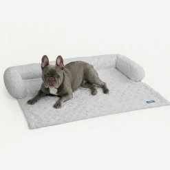 Frostcore™ Cooling Couch Cover Dog Bed - Hearts Grey