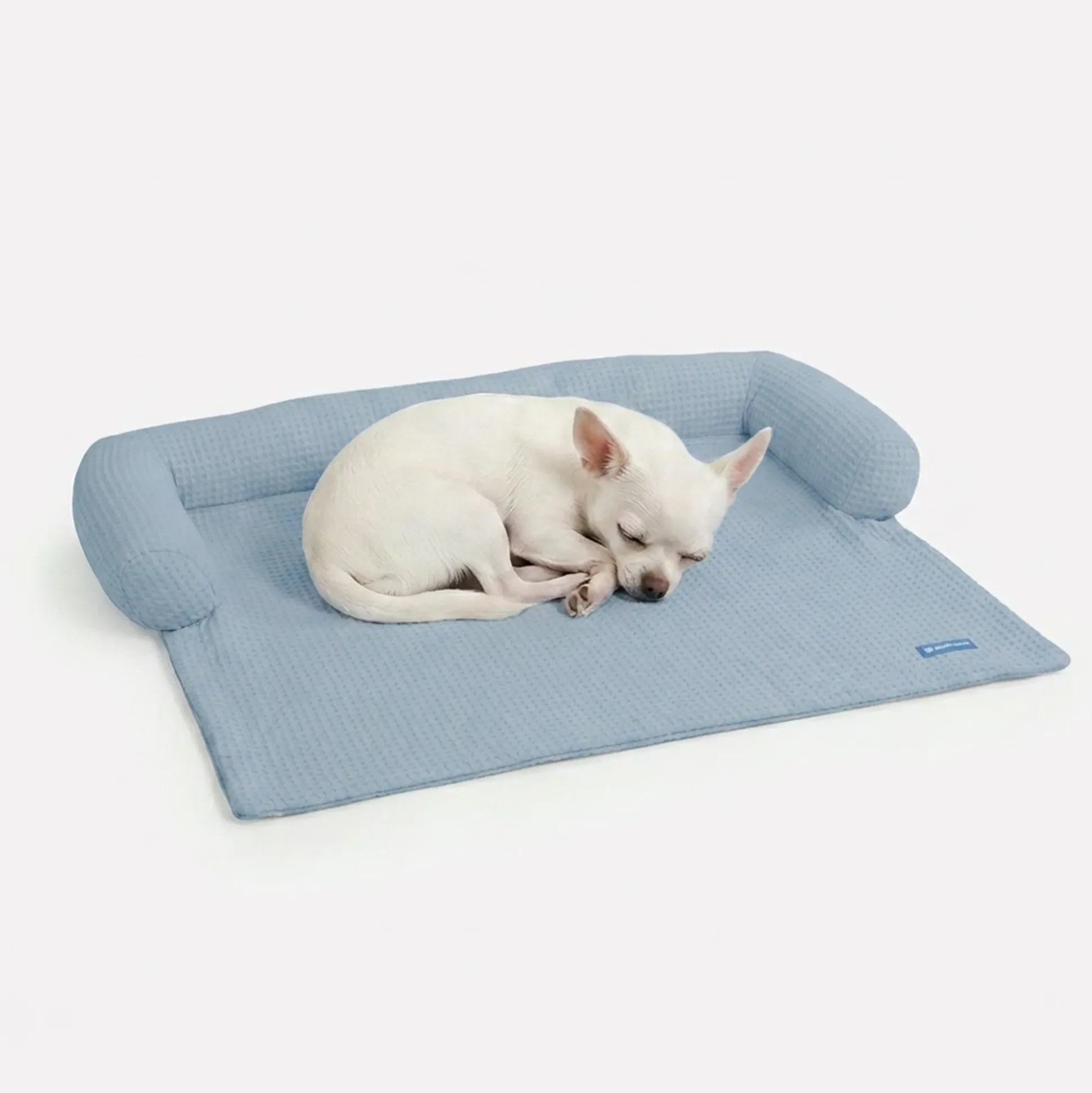 Frostcore™ Cooling Couch Cover Dog Bed - Waffle Ash Blue