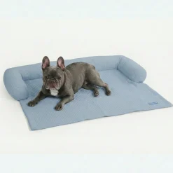 Frostcore™ Cooling Couch Cover Dog Bed - Waffle Ash Blue