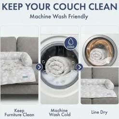 Frostcore™ Cooling Couch Cover Dog Bed - Clouds Grey