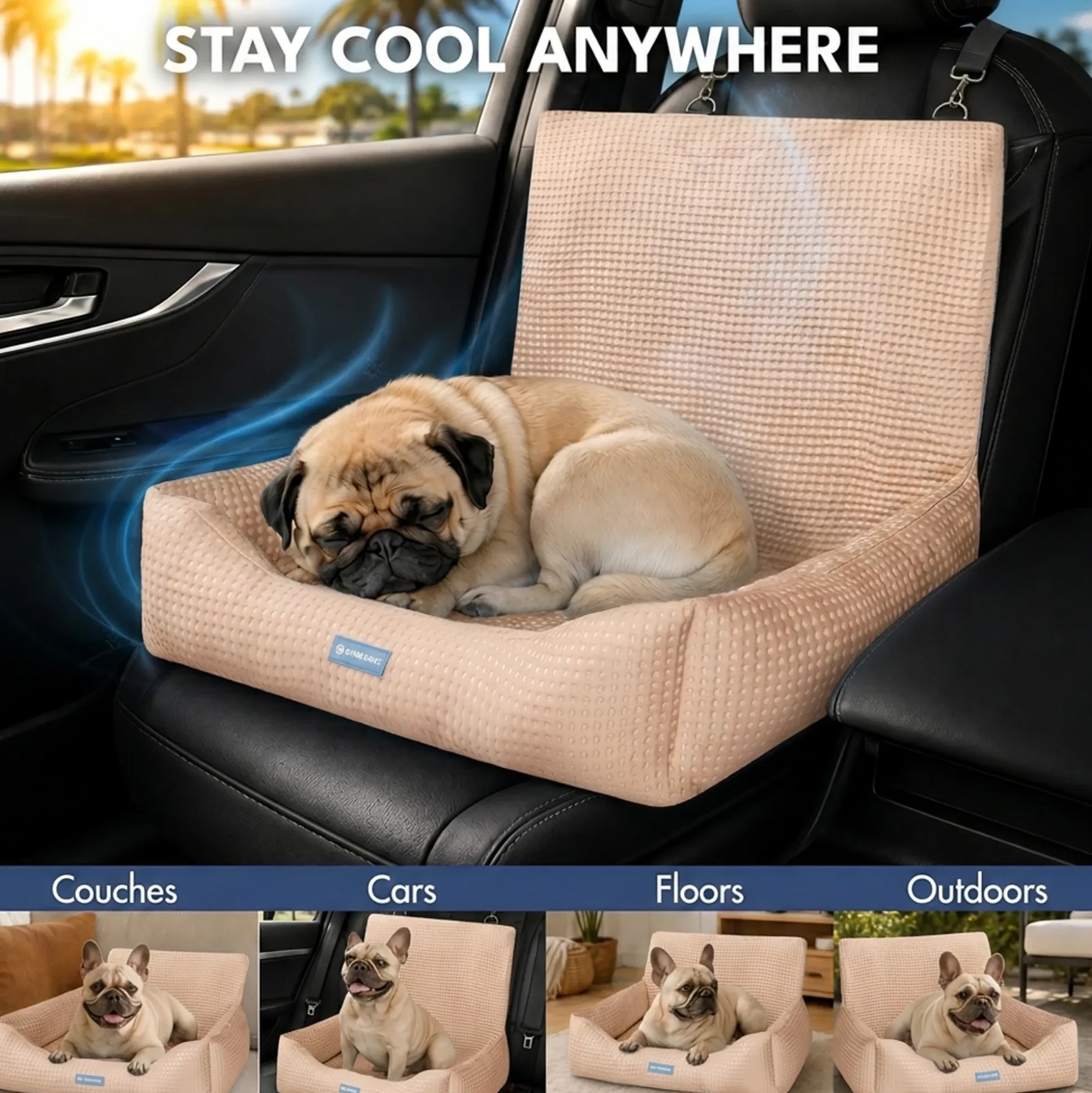 Frostcore™ Dog Cooling Car Seat Beds