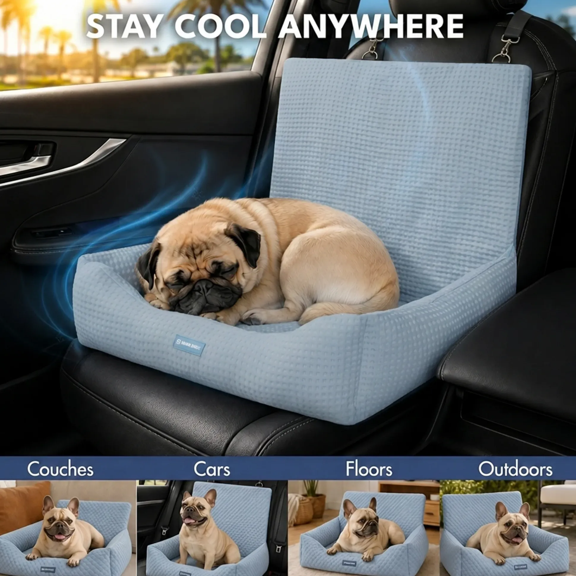 Frostcore™ Dog Cooling Car Seat Beds