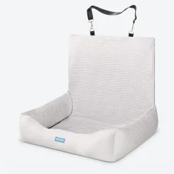 Frostcore™ Dog Cooling Car Seat Bed - Waffle Grey