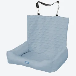 Frostcore™ Dog Cooling Car Seat Bed - Hearts Ash Blue