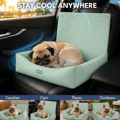 Frostcore™ Dog Cooling Car Seat Bed - Orb Green