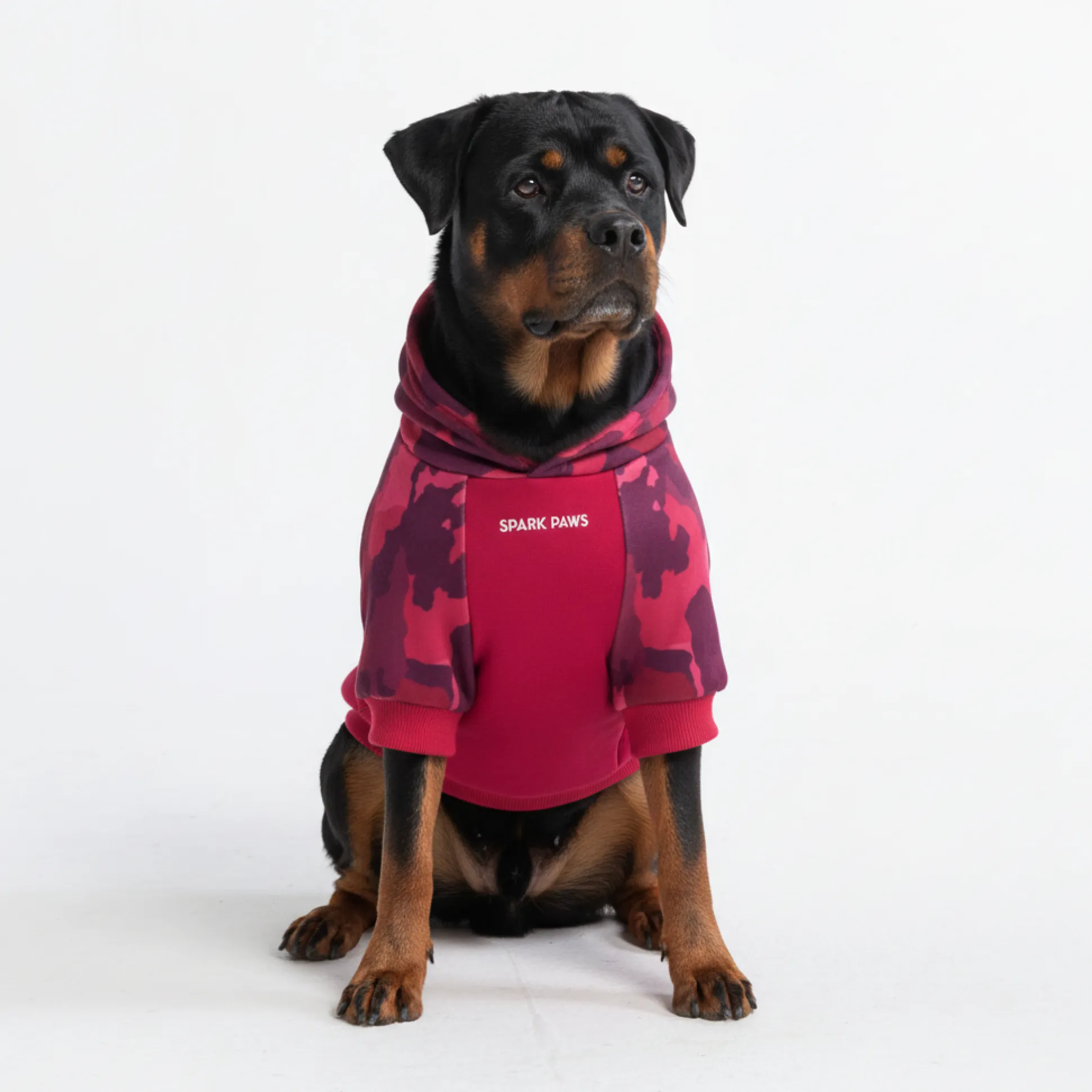 Fuchsia Camo Dog Hoodie
