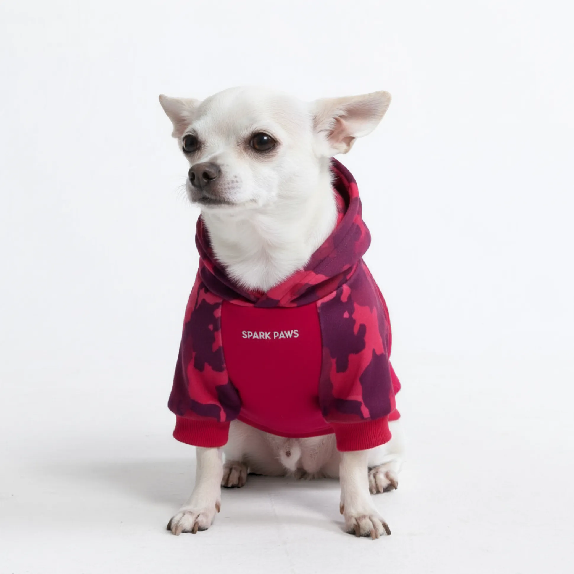 Fuchsia Camo Dog Hoodie