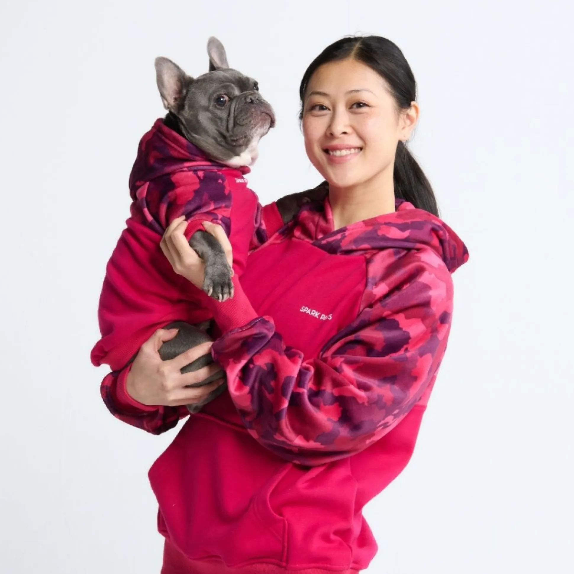 Fuchsia Camo Dog Hoodie