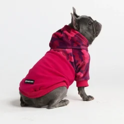 Fuchsia Camo Dog Hoodie