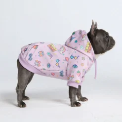 Good Vibes Dog Hoodie - Purple