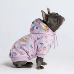 Good Vibes Dog Hoodie - Purple