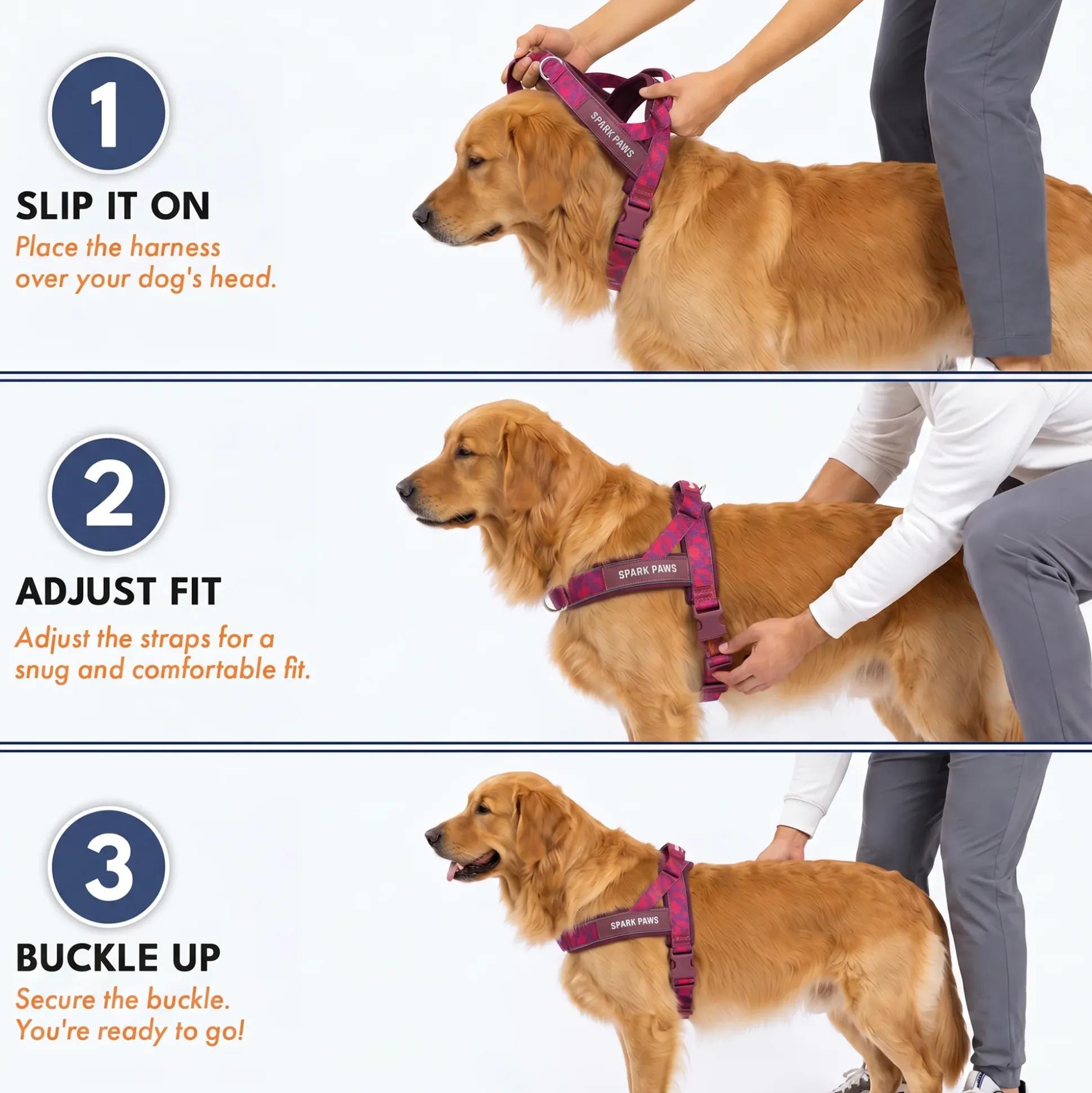 Grab & Go Harness - Fuchsia Camo