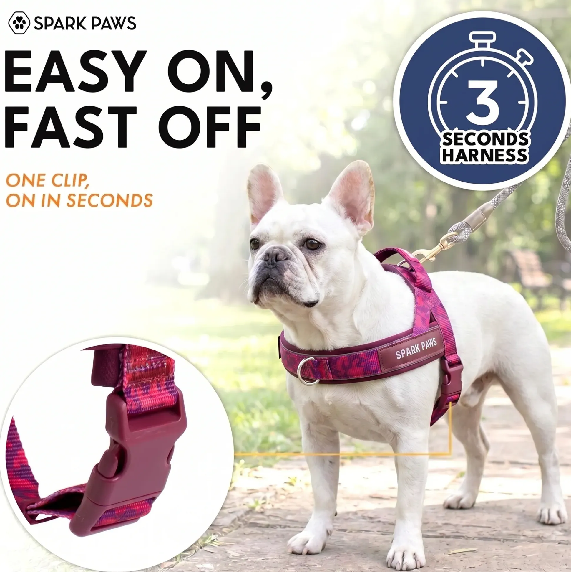 Grab & Go Harness - Fuchsia Camo