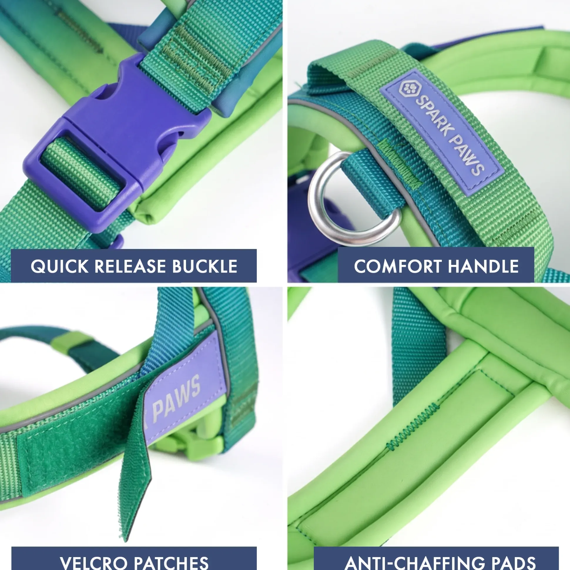Grab & Go Harness - Lime Wave
