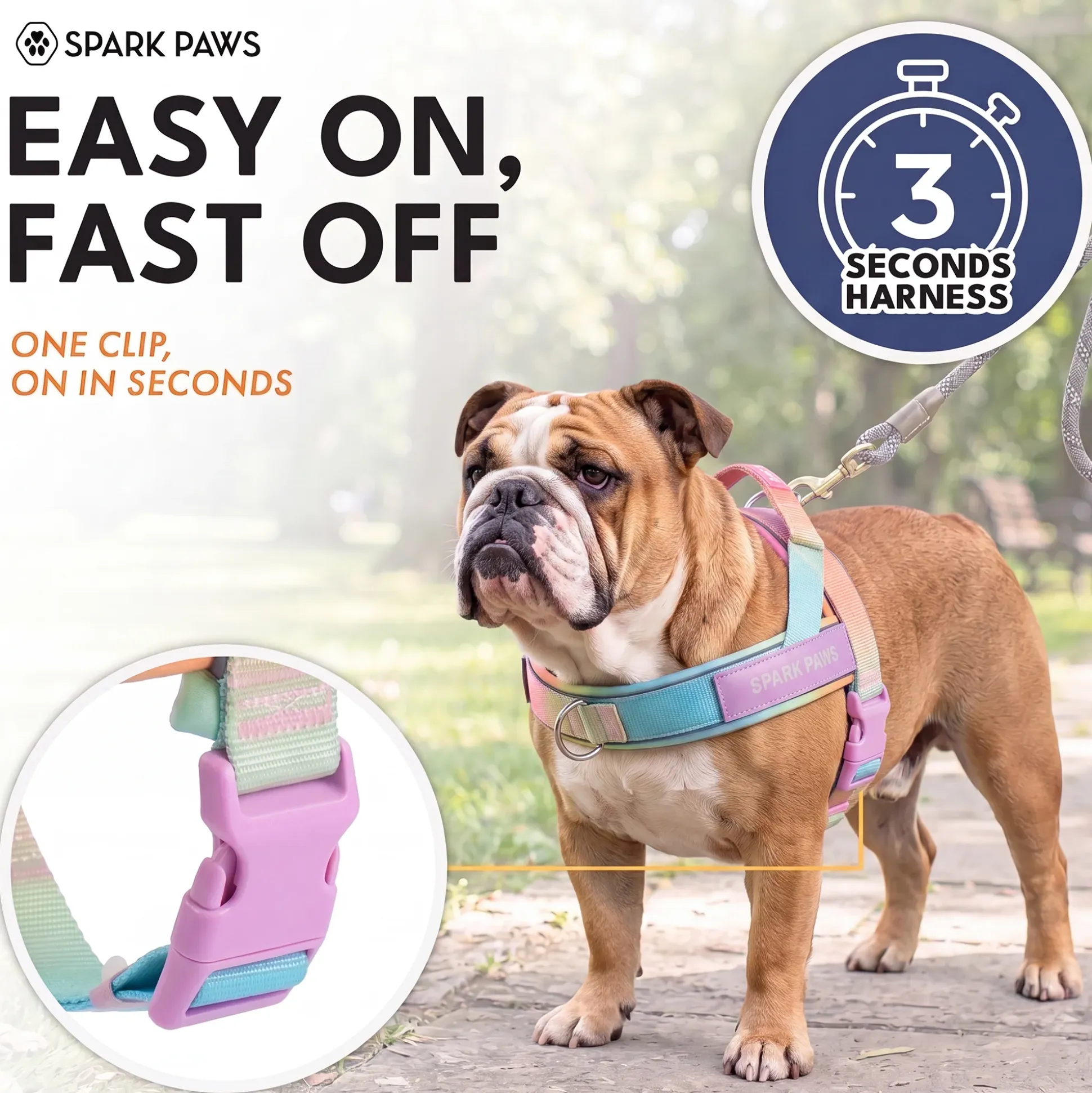 Grab & Go Harness - Pastel Icing