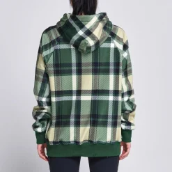 Green Plaid Human Hoodie