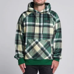 Green Plaid Human Hoodie
