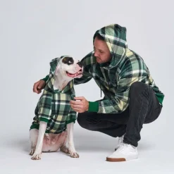 Green Plaid Human Hoodie