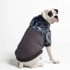 Grey Camo Dog Hoodie