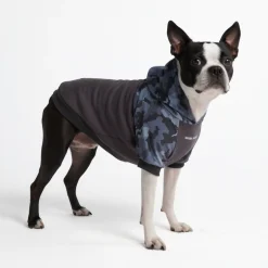 Grey Camo Dog Hoodie