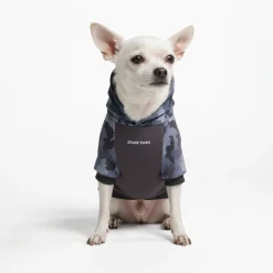 Grey Camo Dog Hoodie
